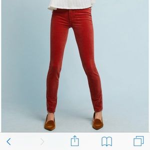 Anthropologie Pilcro Corduroy High-Rise SkinnyJean